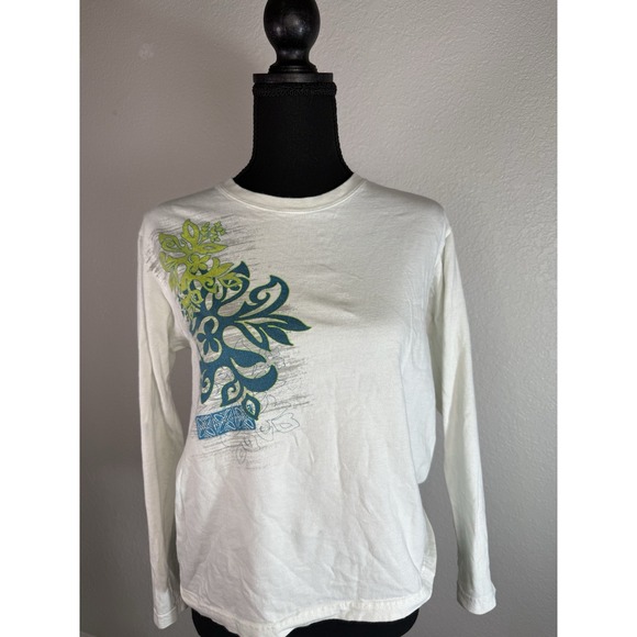 Crazy Shirtz Hawaii Original Women's Size S Floral Long Sleeve Shirt San Diego - Picture 2 of 7